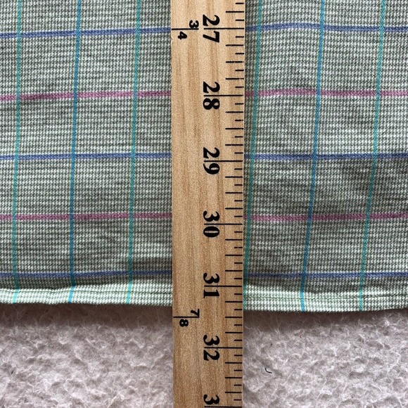 Southern Tide Button Up Shirt Mens Large L Houndstooth Green Pink Preppy Dad - Picture 8 of 14